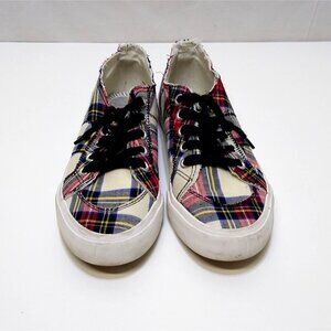 Jellypop Plaid Canvas Comfort Fit Women's 8.5M Sneakers Everyday Go Fasters